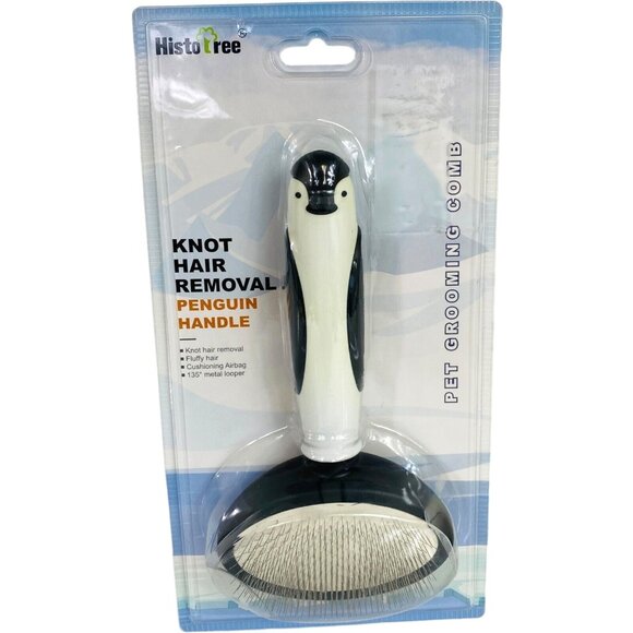 HistoTree Pet Grooming Comb Knot Hair Removal Penguin Handle White New - Picture 1 of 4